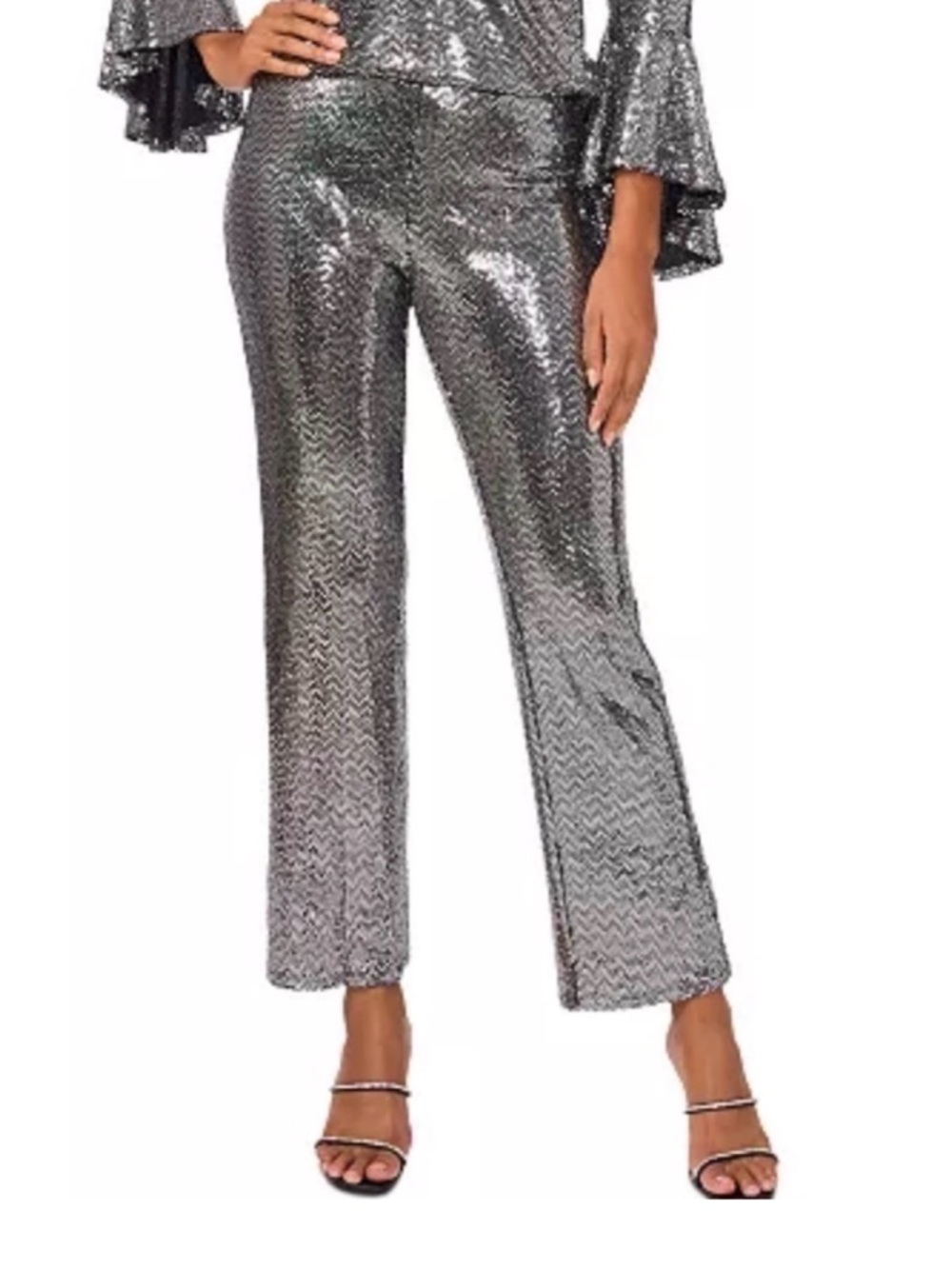 Sam & Jess
Women's Metallic Pull-On Straight-Leg Pants silver